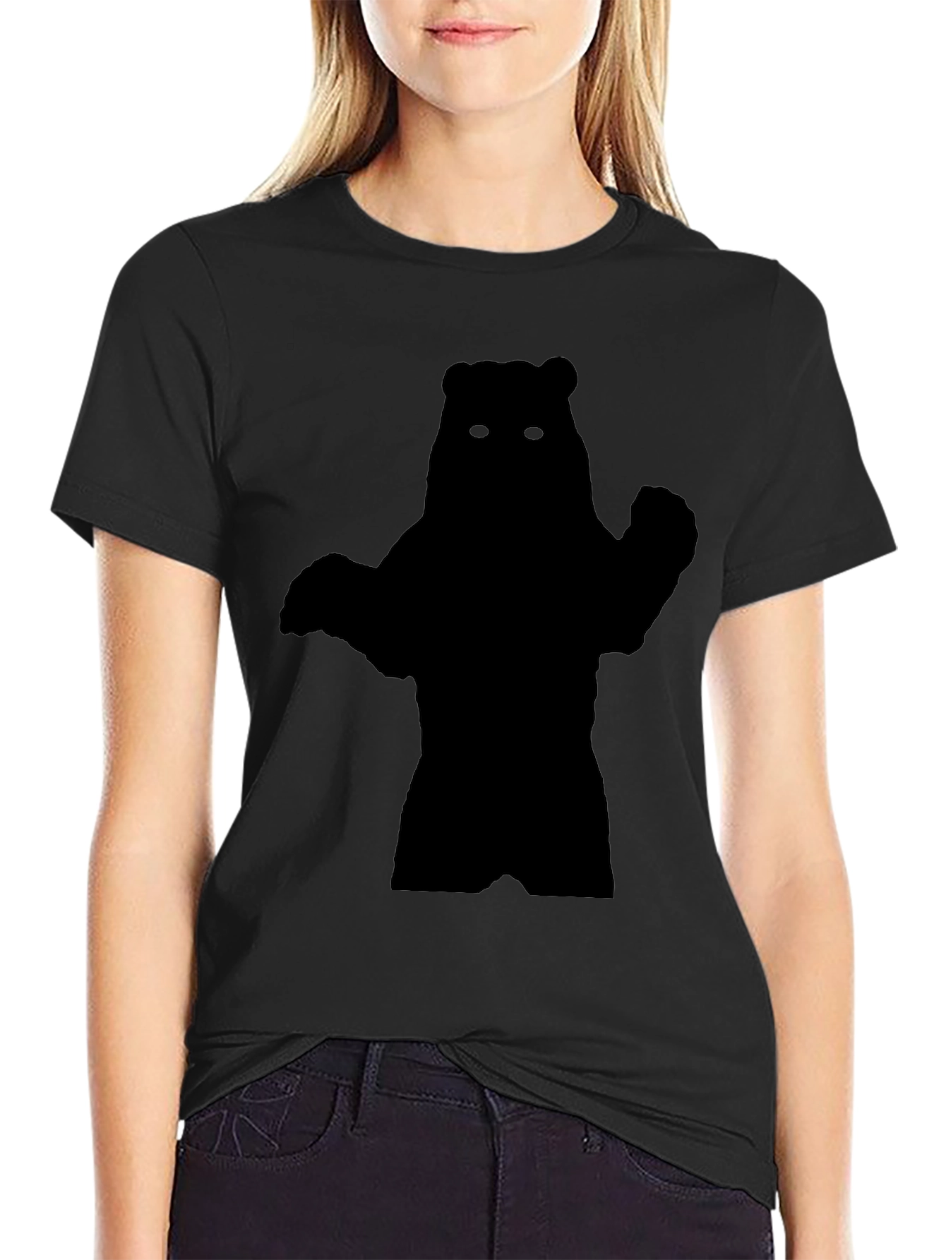 Ewok Silhouette Black T-Shirt