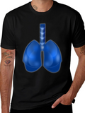 Anatomical Lungs Graphic Tee - Unique Design!