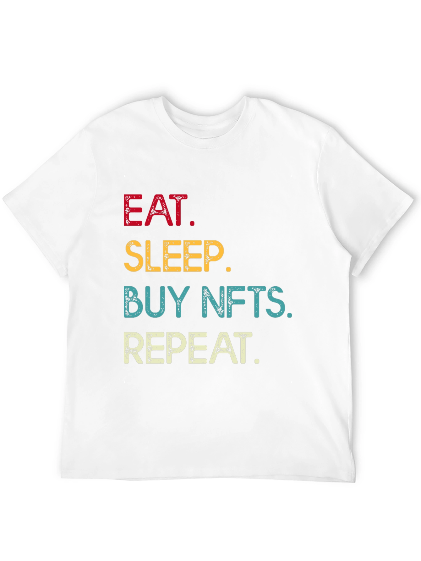 Eat Sleep Buy NFTs Repeat Black T-Shirt