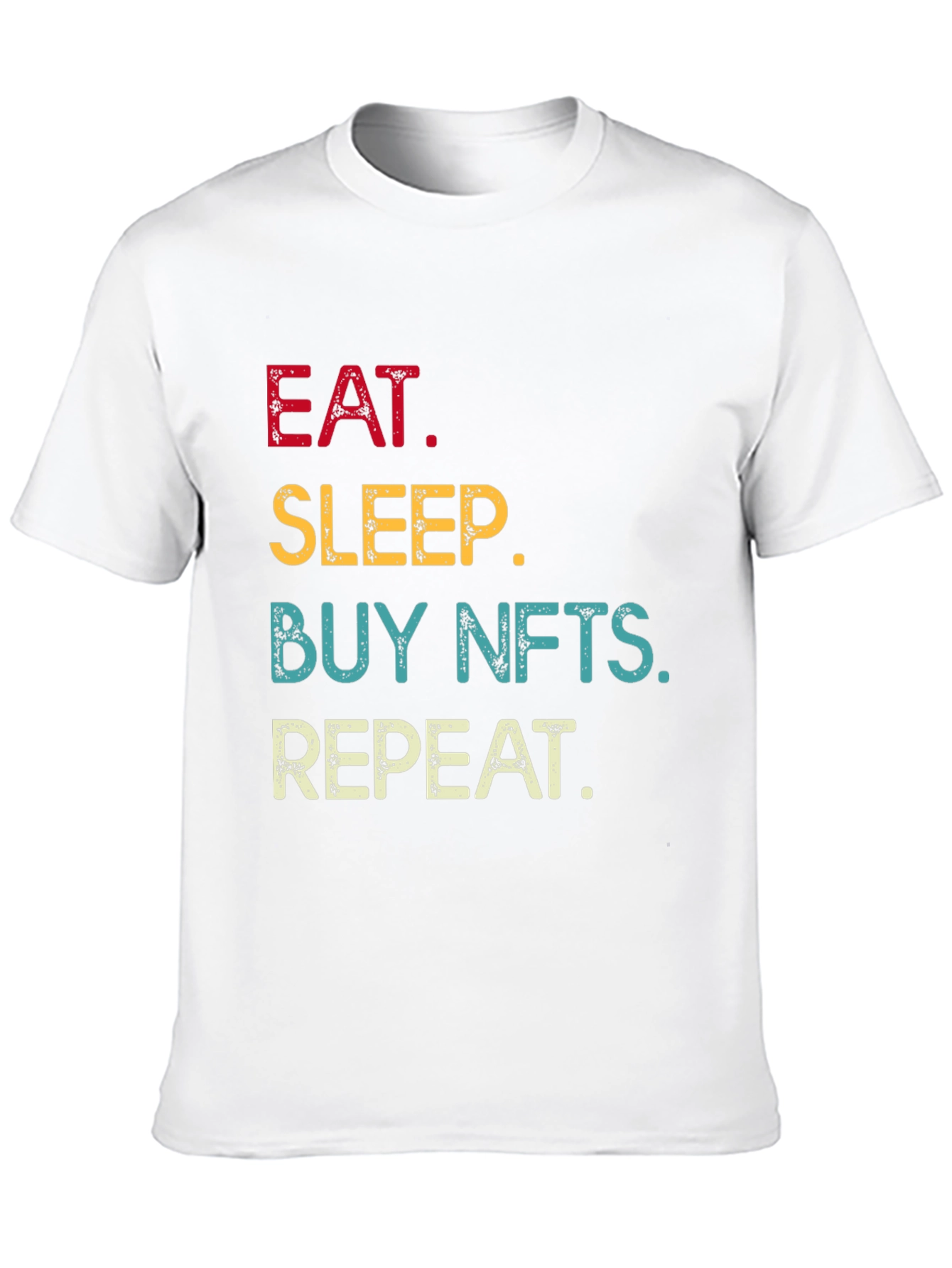 Eat Sleep Buy NFTs Repeat Black T-Shirt