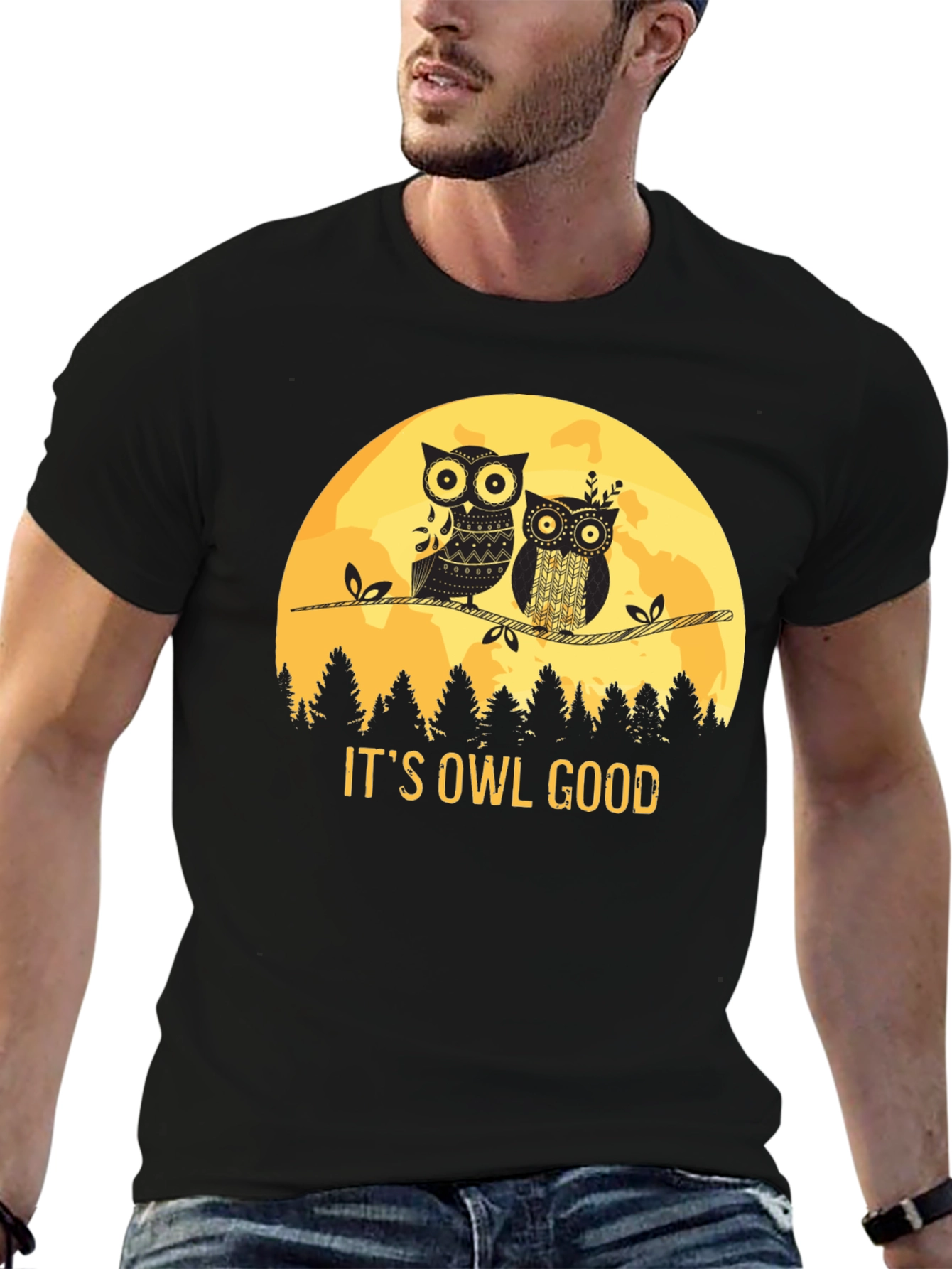Its Owl Good T-Shirt - Black Tee