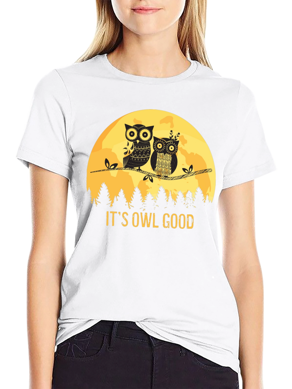 Its Owl Good T-Shirt - Black Tee