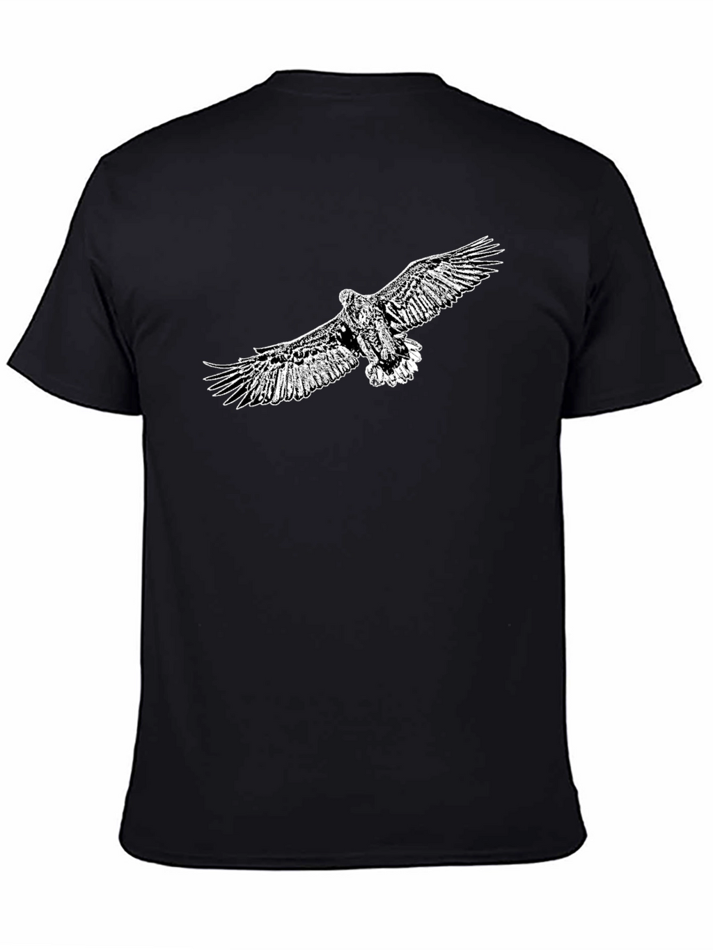 Mens Black Eagle Graphic Tee