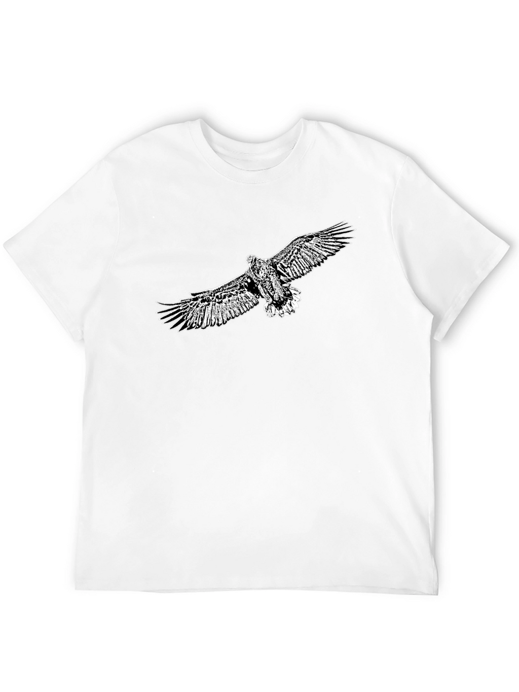 Mens Black Eagle Graphic Tee