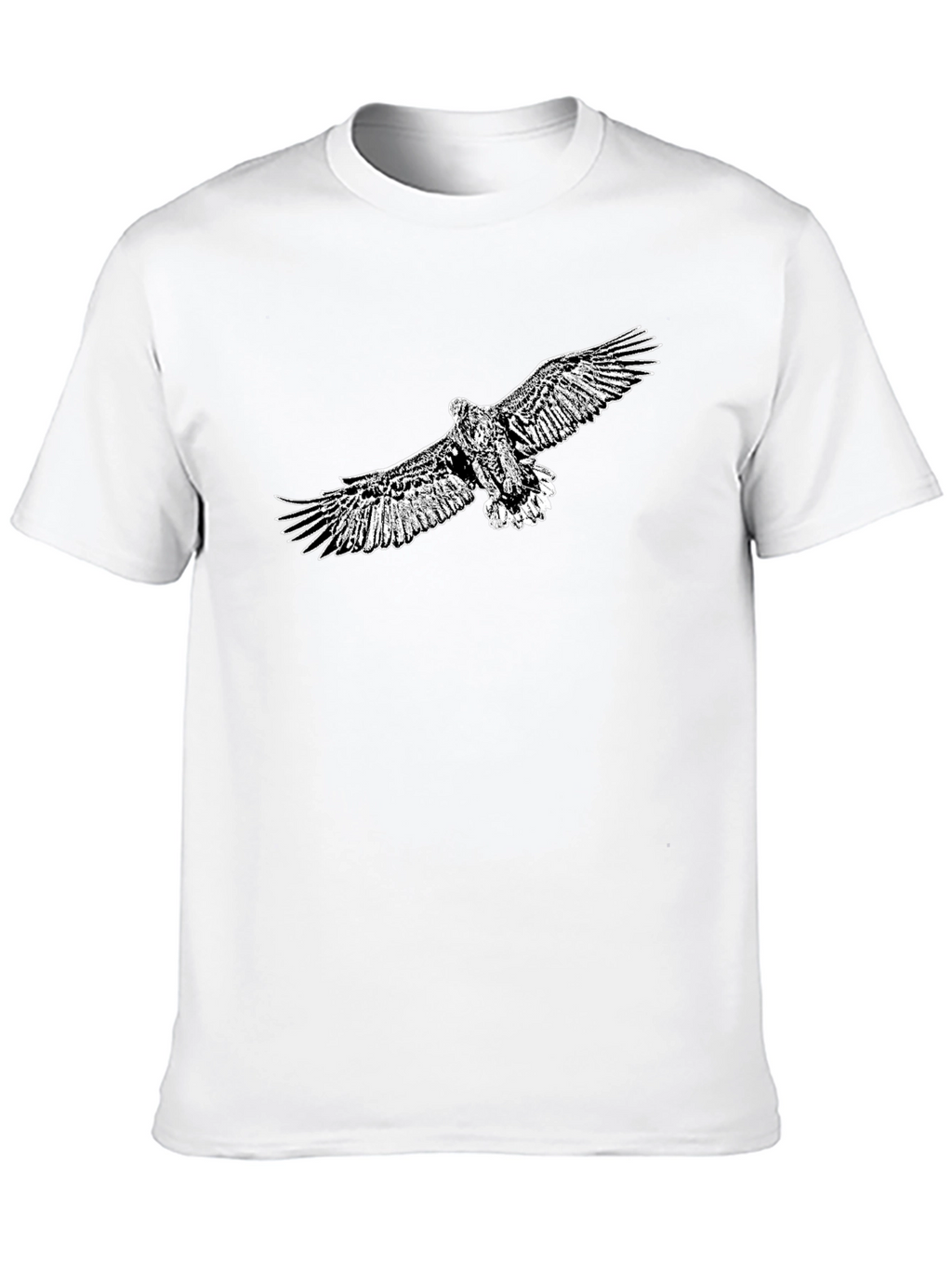 Mens Black Eagle Graphic Tee