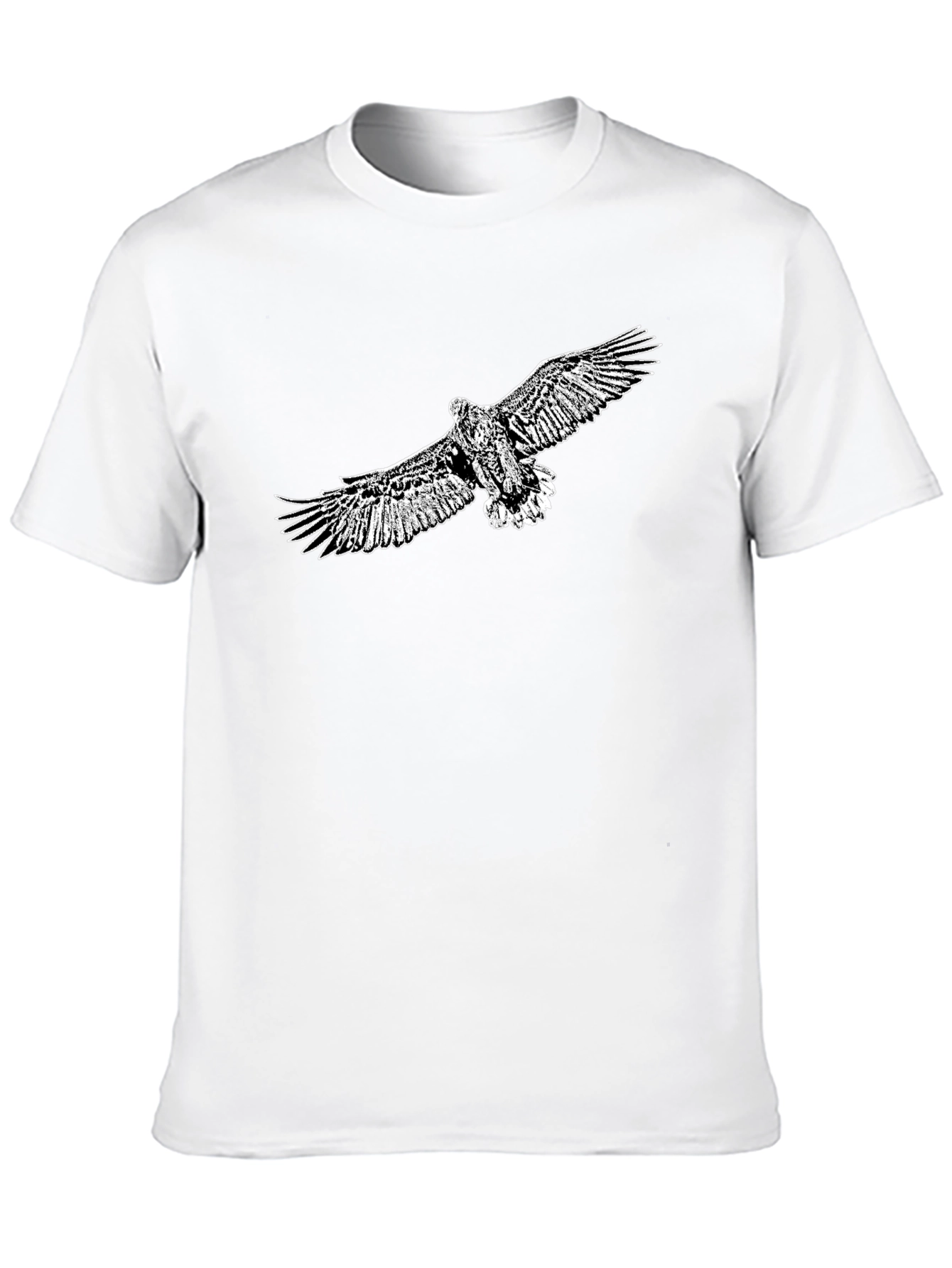 Mens Black Eagle Graphic Tee