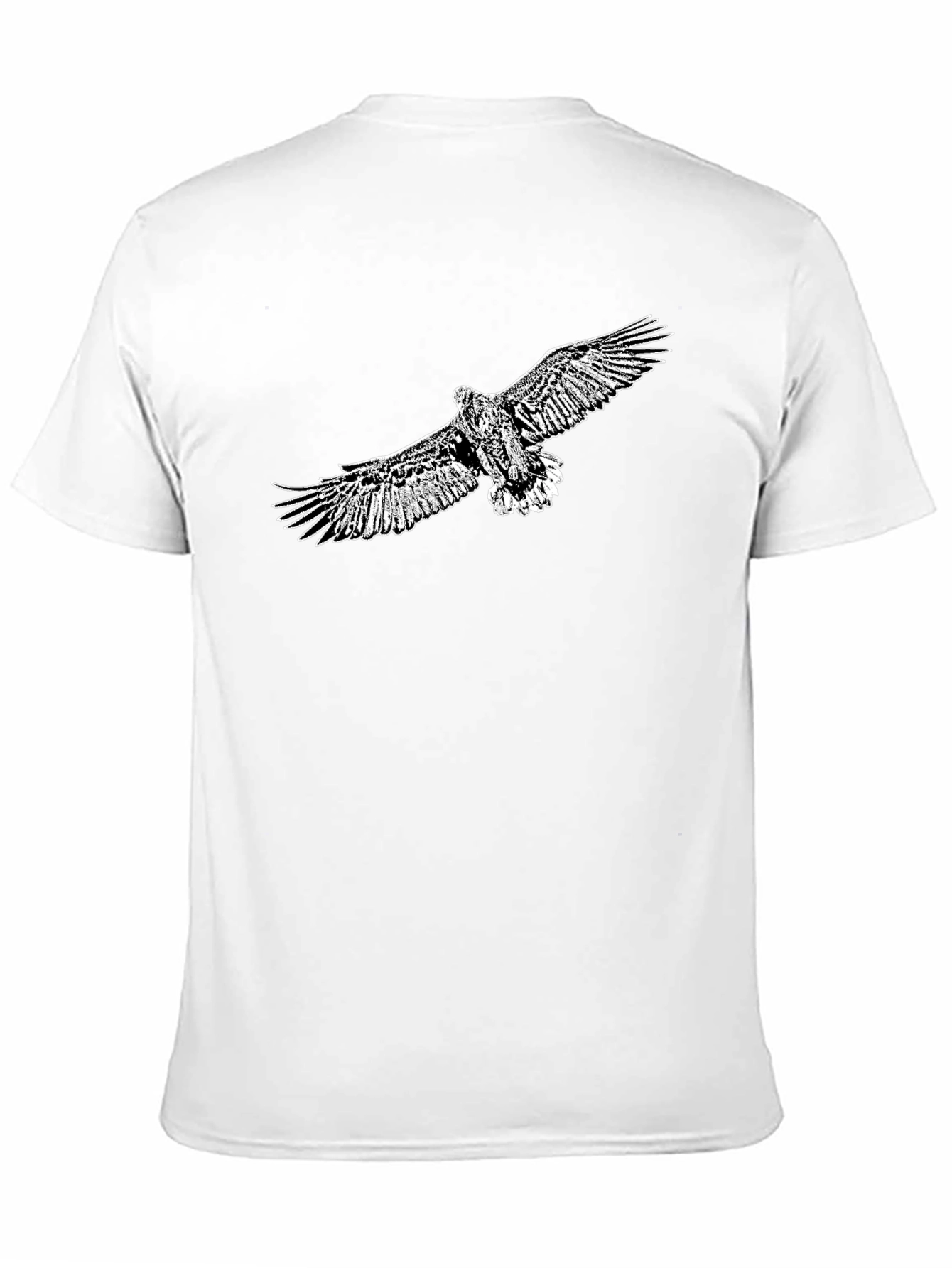 Mens Black Eagle Graphic Tee