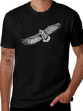 Mens Black Eagle Graphic Tee