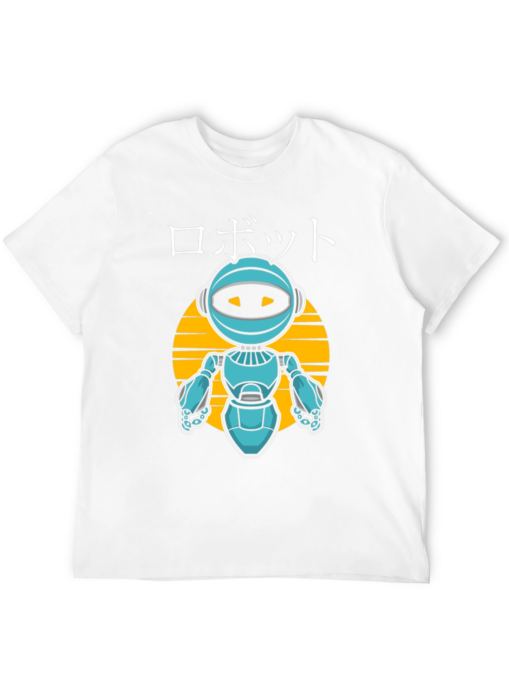 Robot Graphic Tee - Japanese Style Anime Design