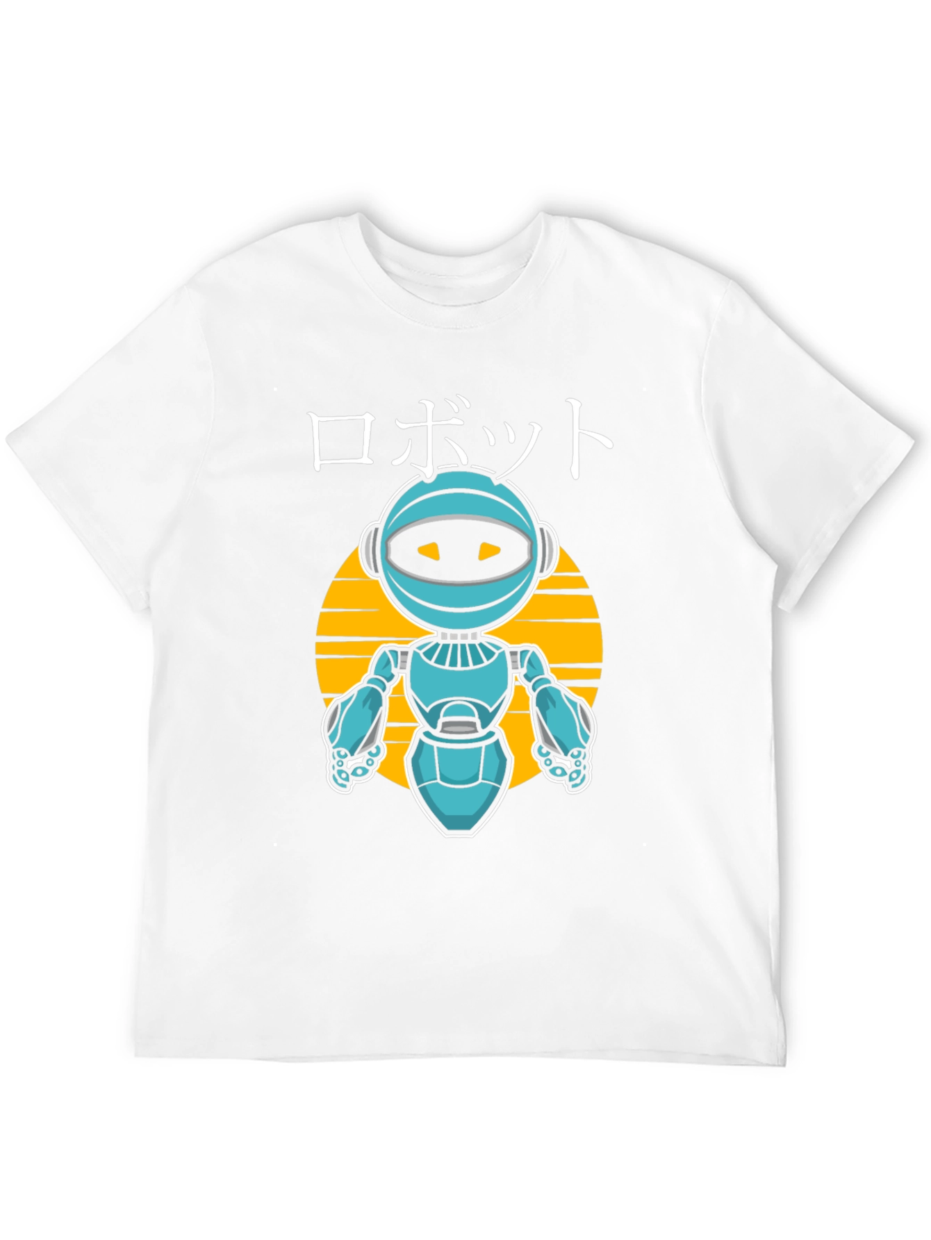 Robot Graphic Tee - Japanese Style Anime Design