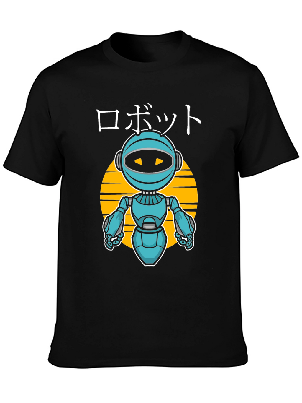 Robot Graphic Tee - Japanese Style Anime Design