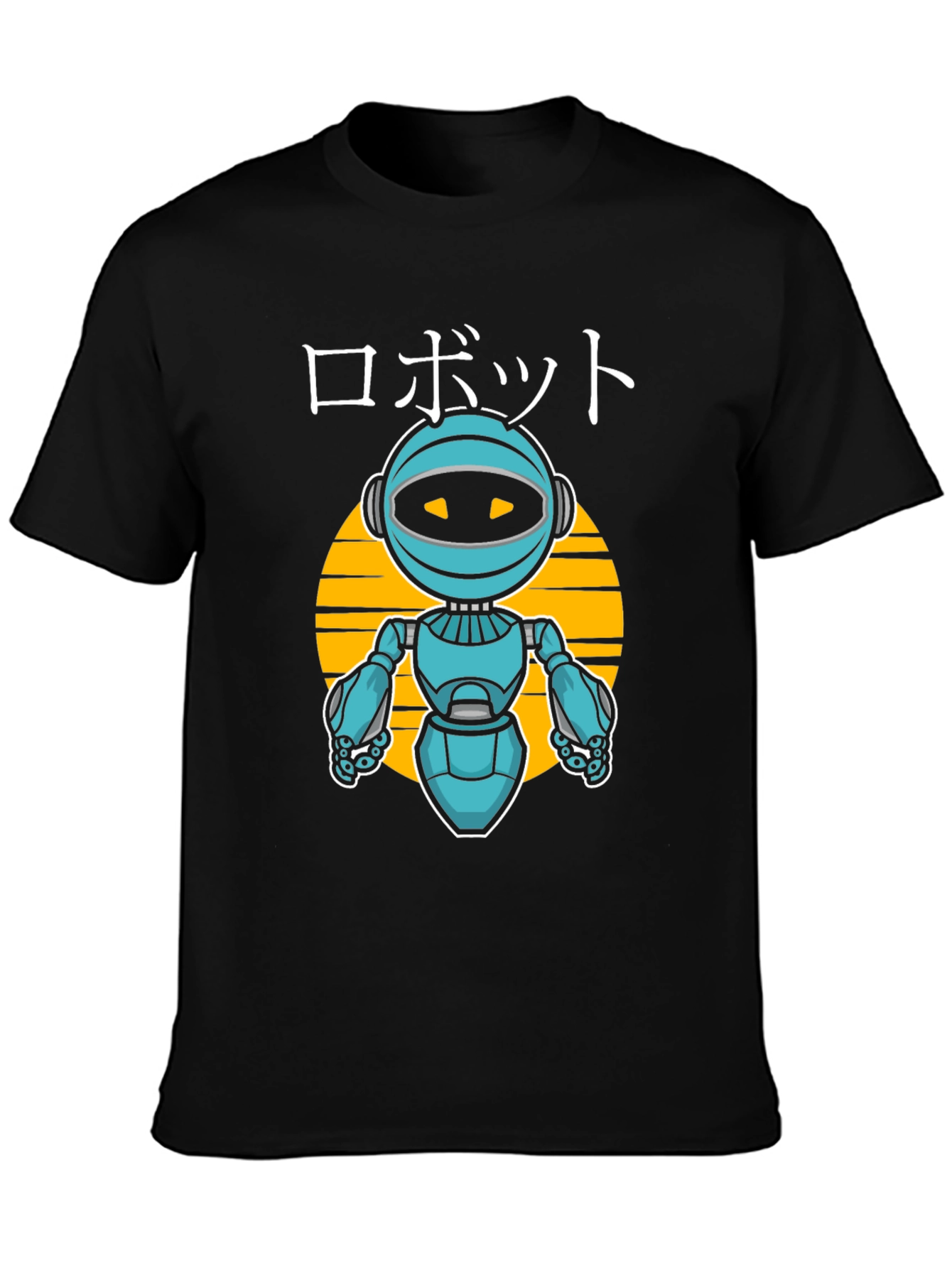 Robot Graphic Tee - Japanese Style Anime Design