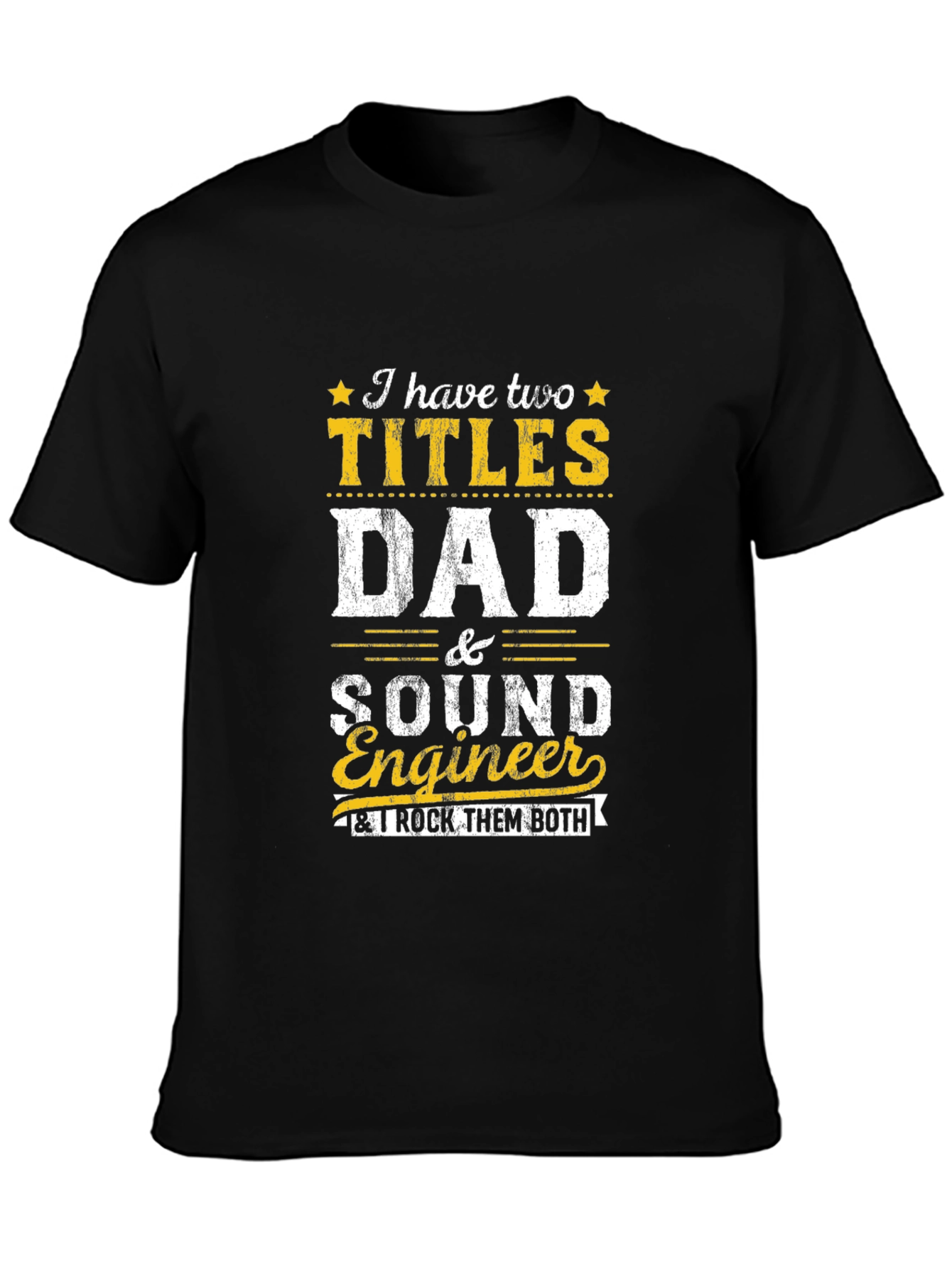 Dad and Sound Engineer Graphic Tee