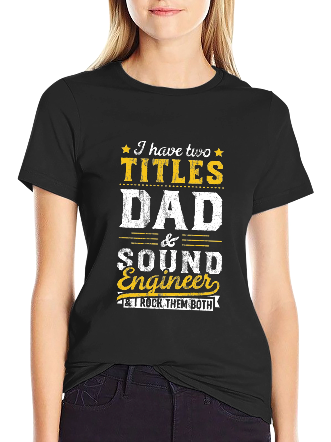Dad and Sound Engineer Graphic Tee