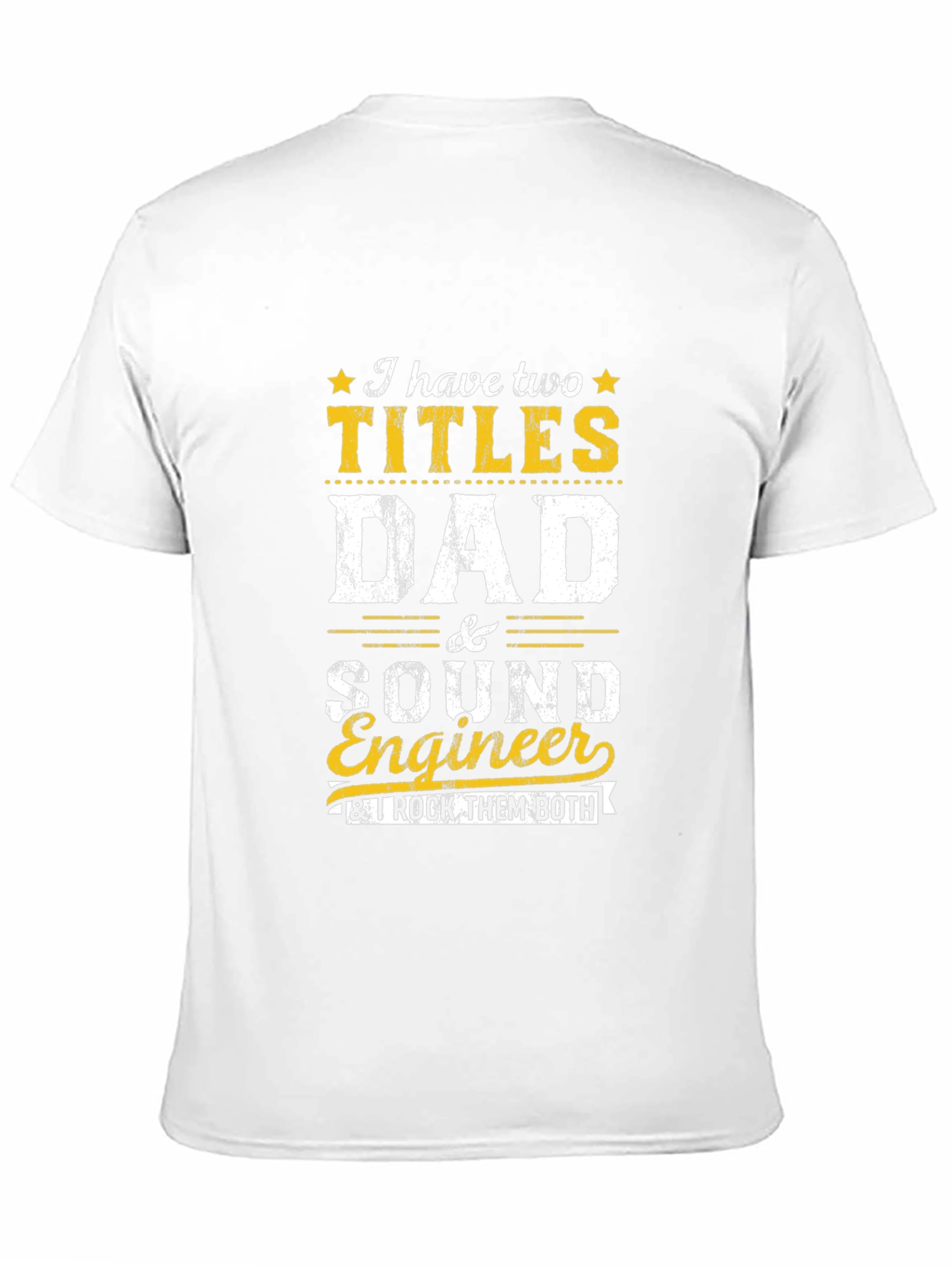 Dad and Sound Engineer Graphic Tee