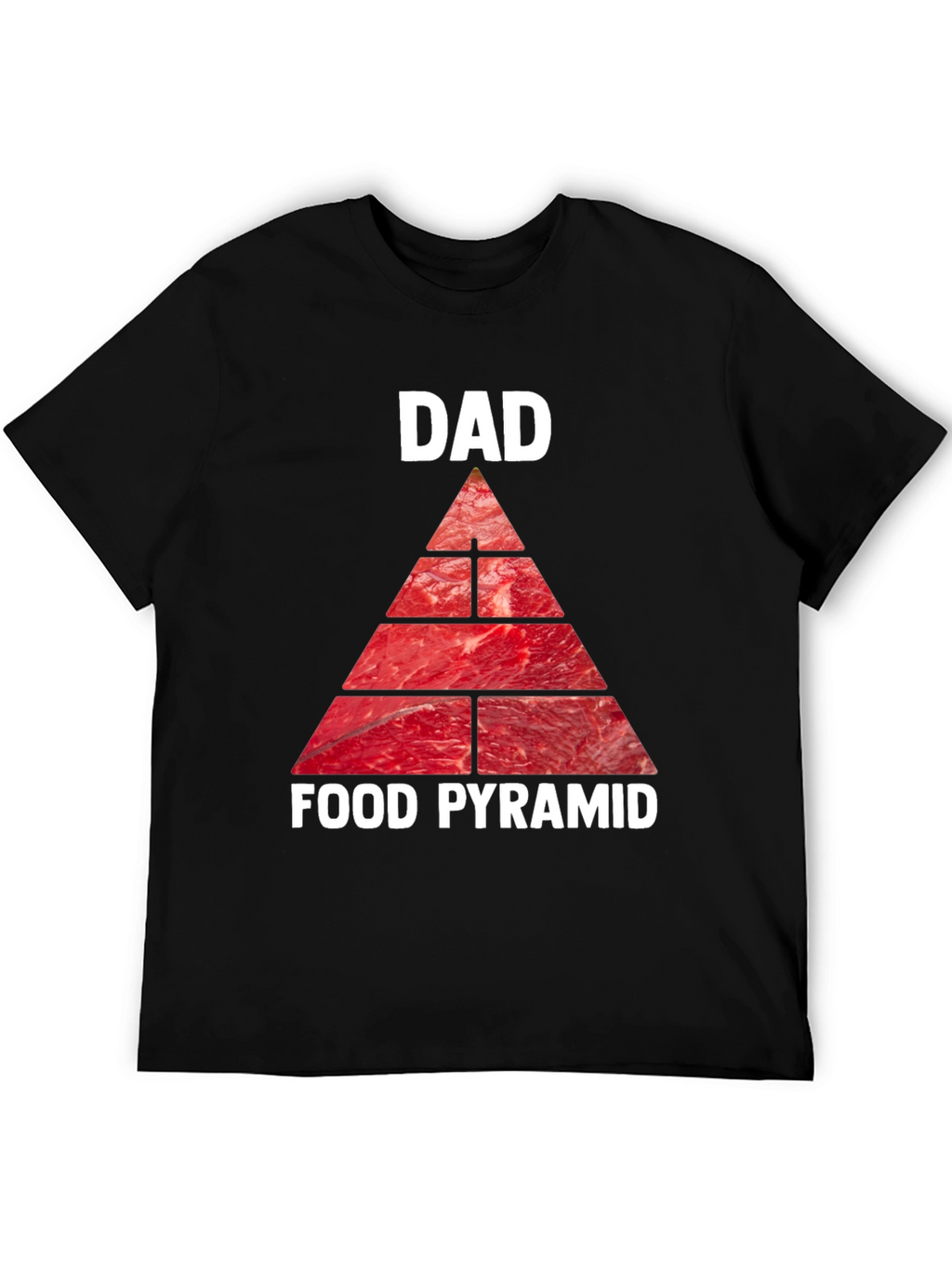 Dad Food Pyramid T-Shirt - Meat Lovers Tee