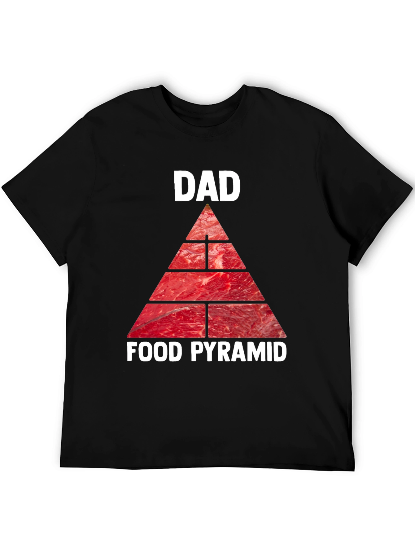 Dad Food Pyramid T-Shirt - Meat Lovers Tee