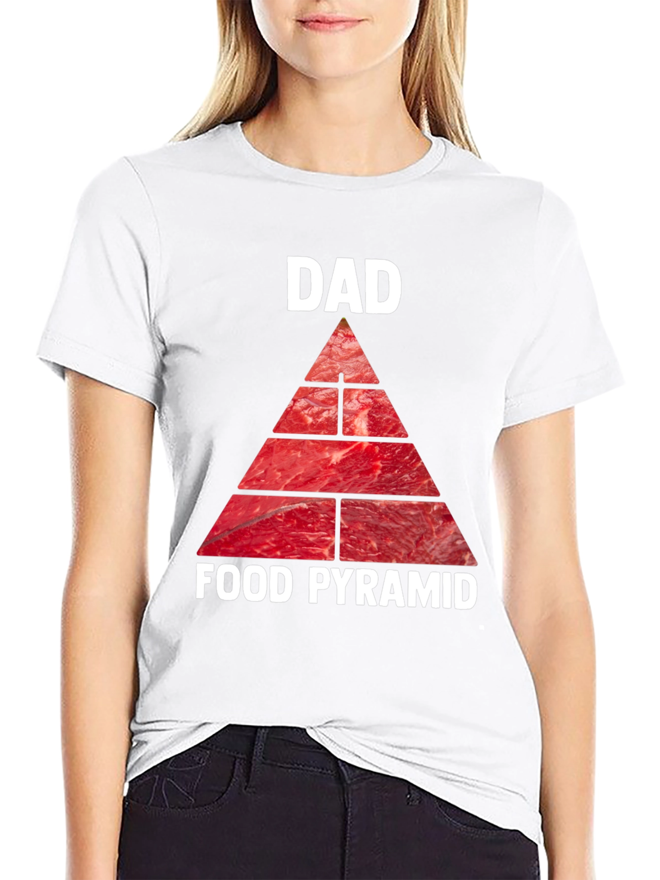 Dad Food Pyramid T-Shirt - Meat Lovers Tee