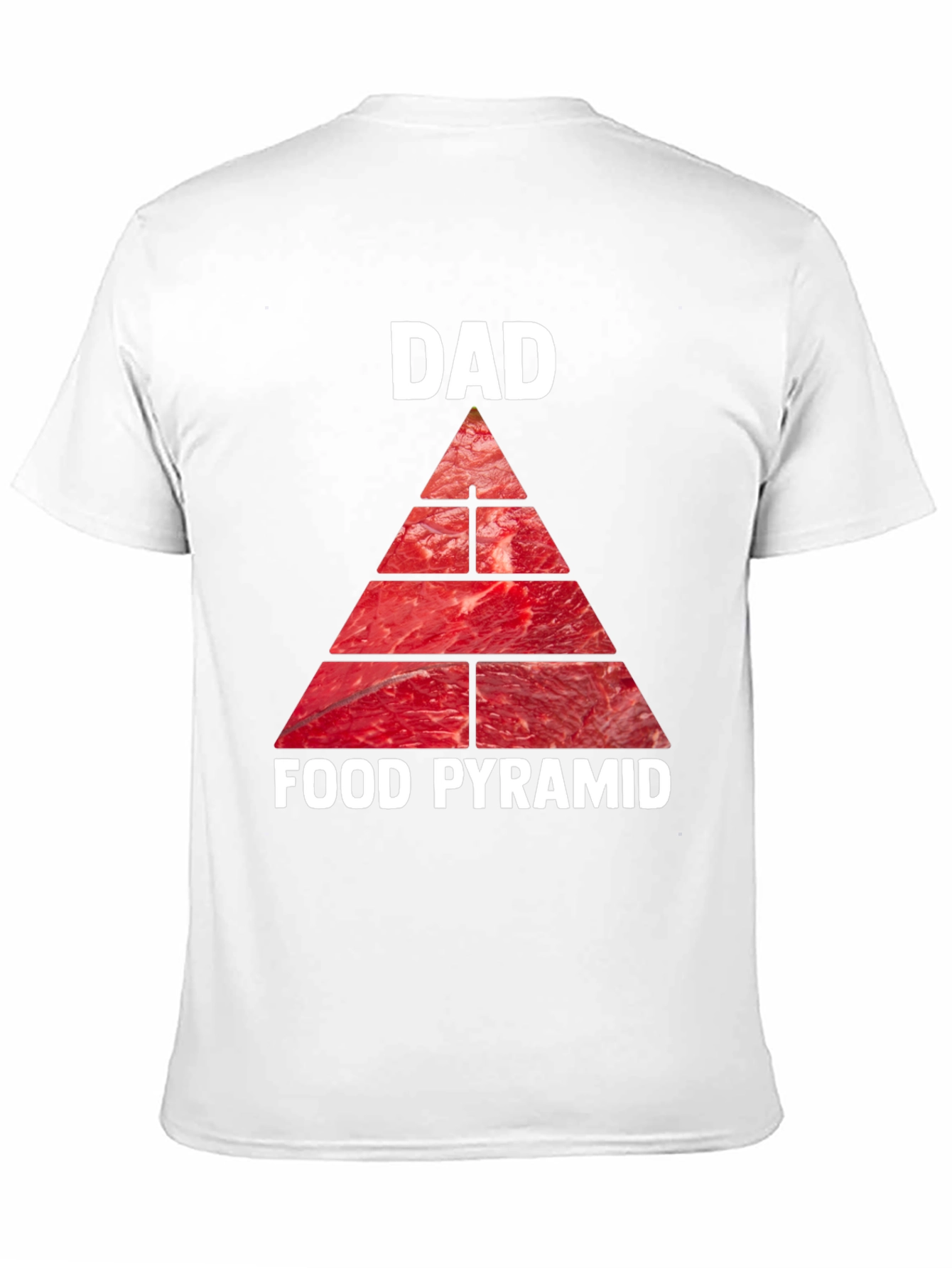 Dad Food Pyramid T-Shirt - Meat Lovers Tee