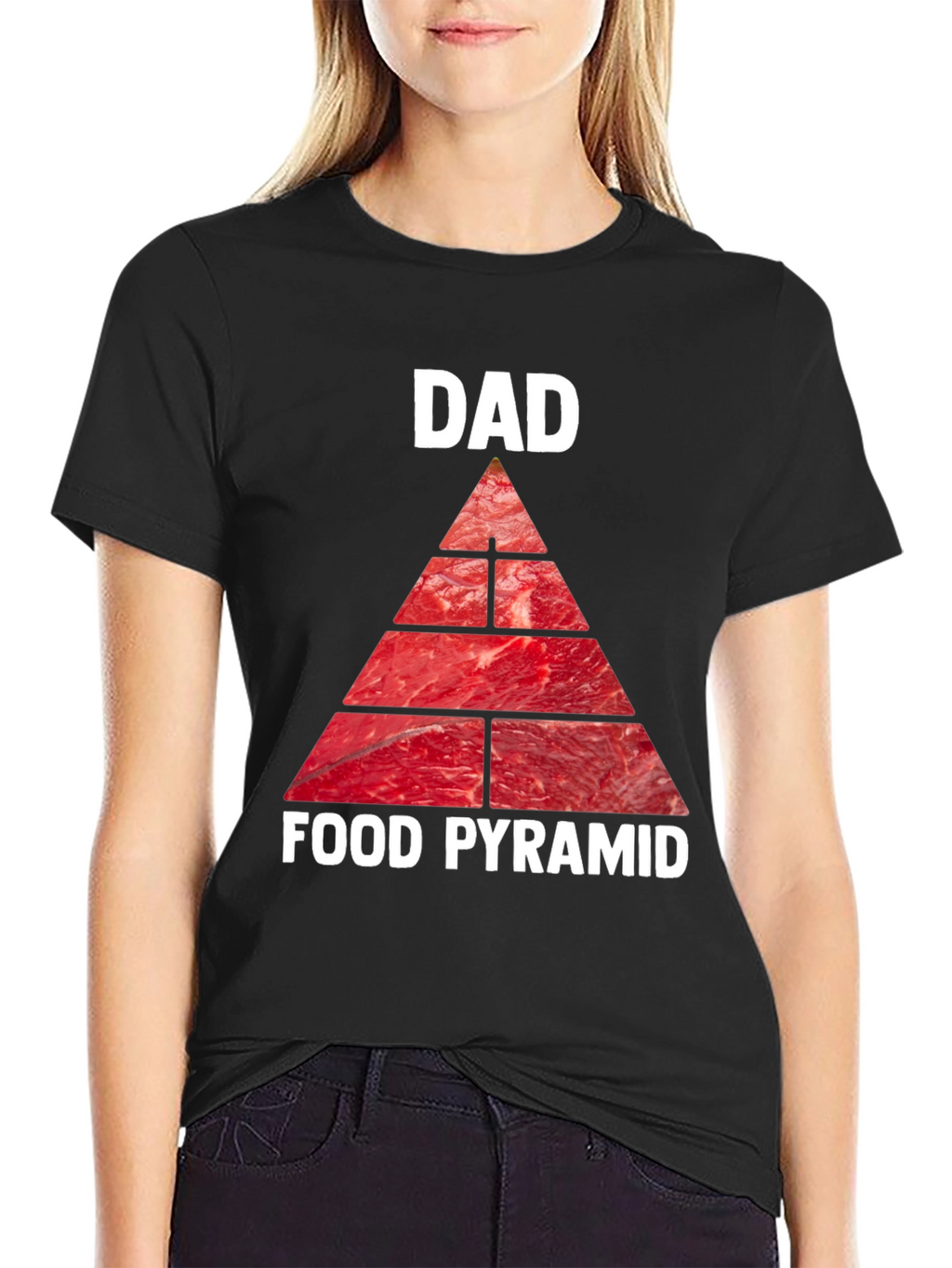 Dad Food Pyramid T-Shirt - Meat Lovers Tee