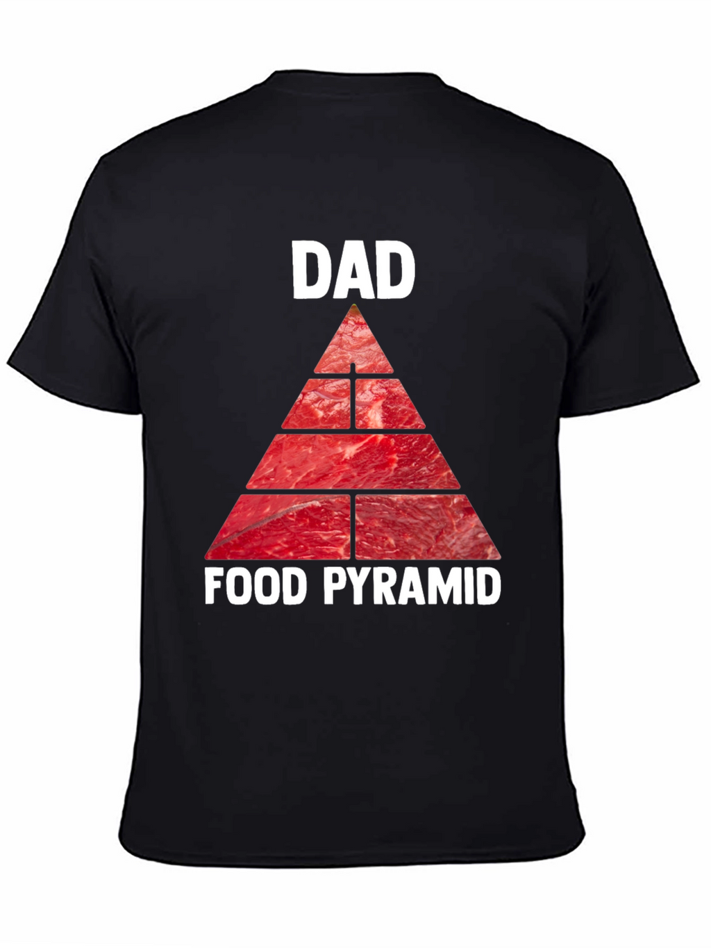 Dad Food Pyramid T-Shirt - Meat Lovers Tee
