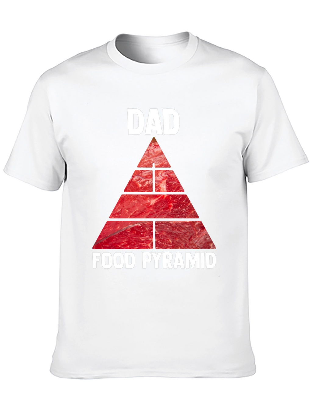 Dad Food Pyramid T-Shirt - Meat Lovers Tee
