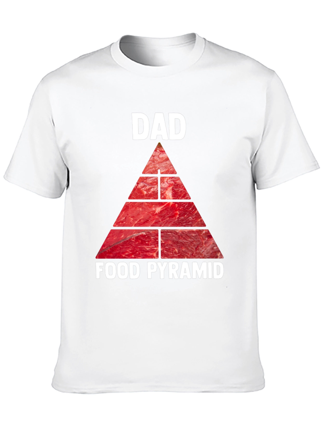 Dad Food Pyramid T-Shirt - Meat Lovers Tee