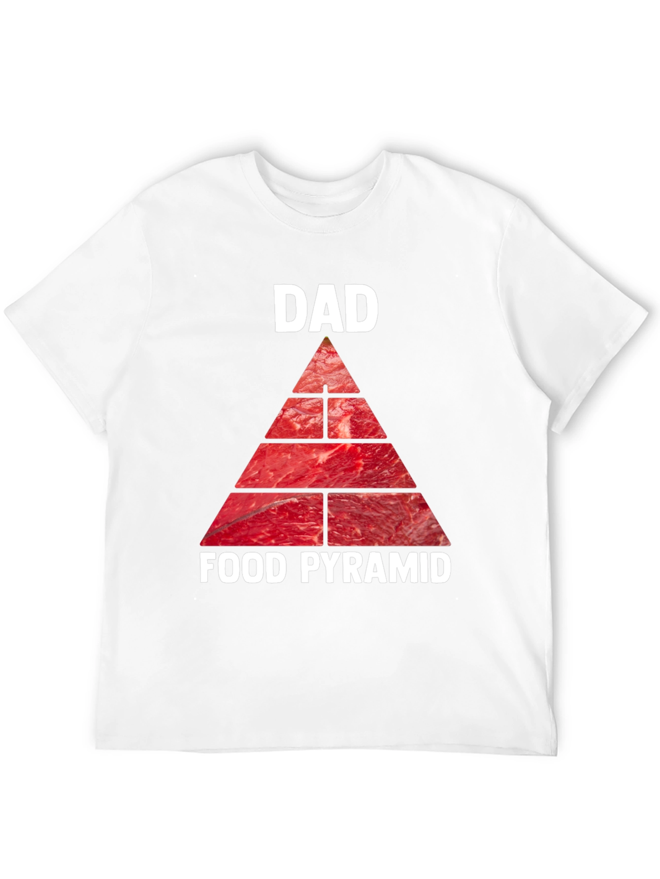 Dad Food Pyramid T-Shirt - Meat Lovers Tee