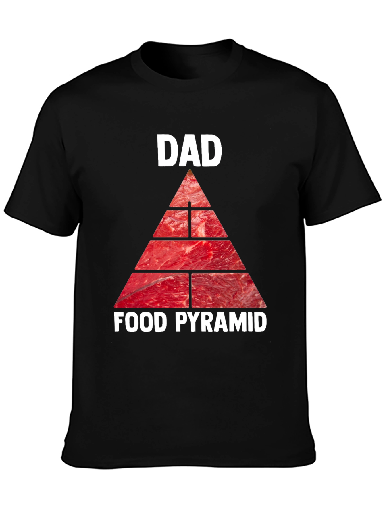 Dad Food Pyramid T-Shirt - Meat Lovers Tee