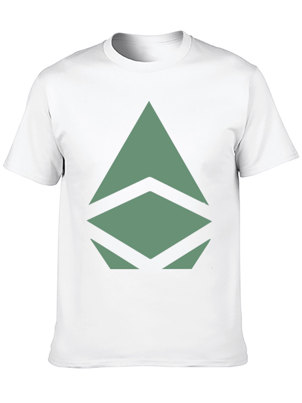 Geometric Graphic Print Tee - Modern Style