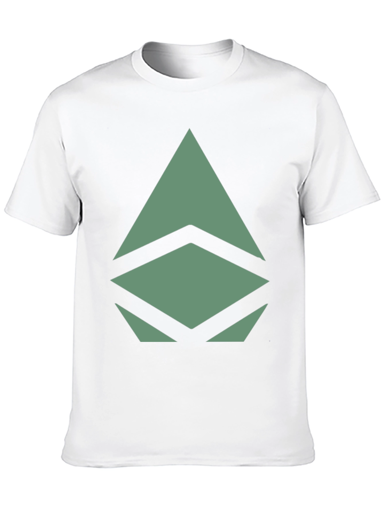 Geometric Graphic Print Tee - Modern Style