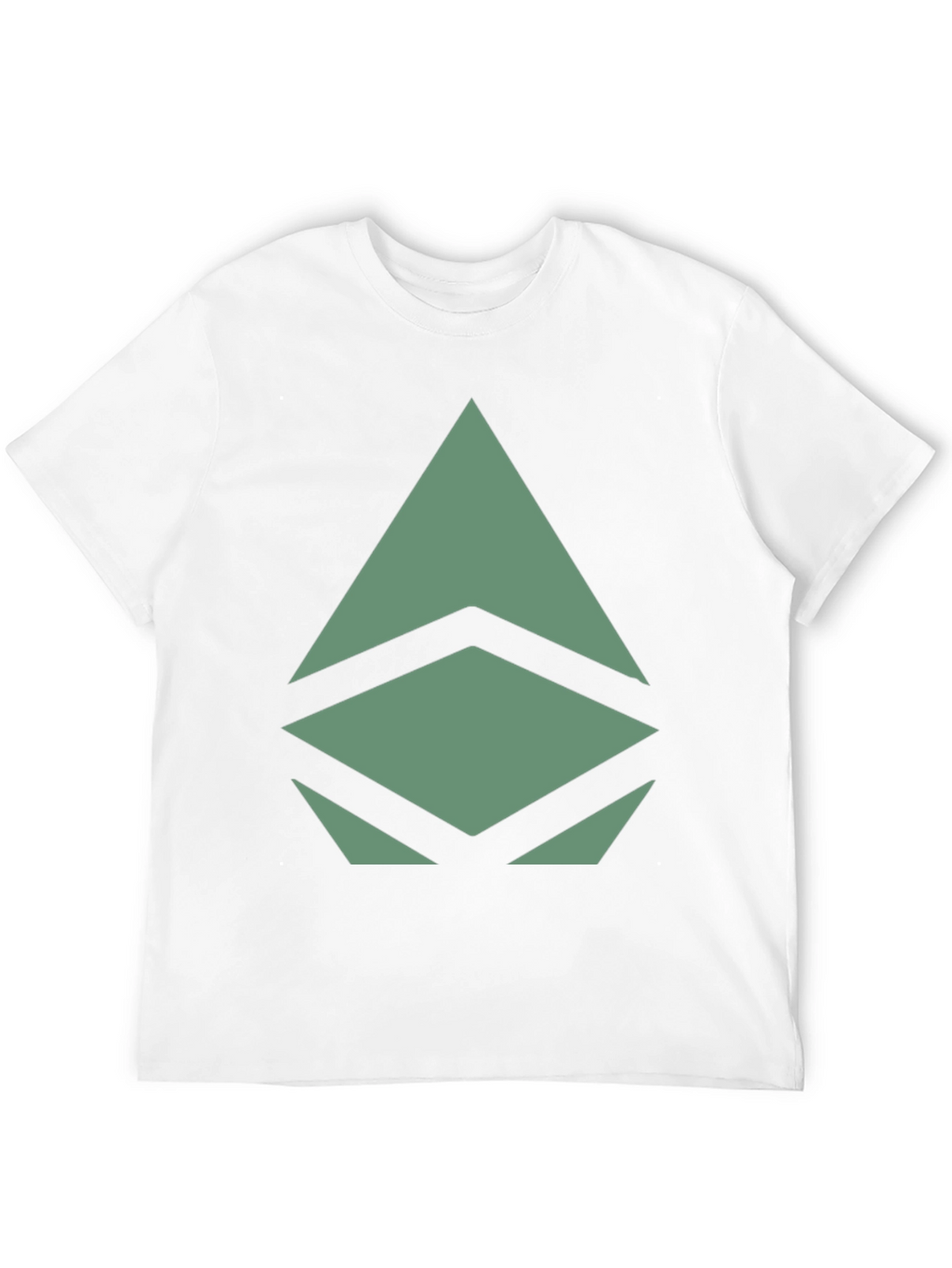 Geometric Graphic Print Tee - Modern Style