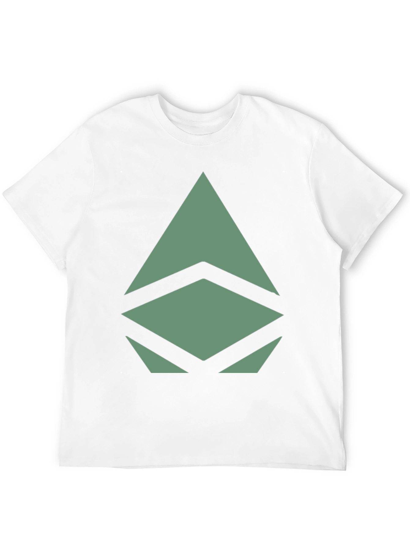 Geometric Graphic Print Tee - Modern Style