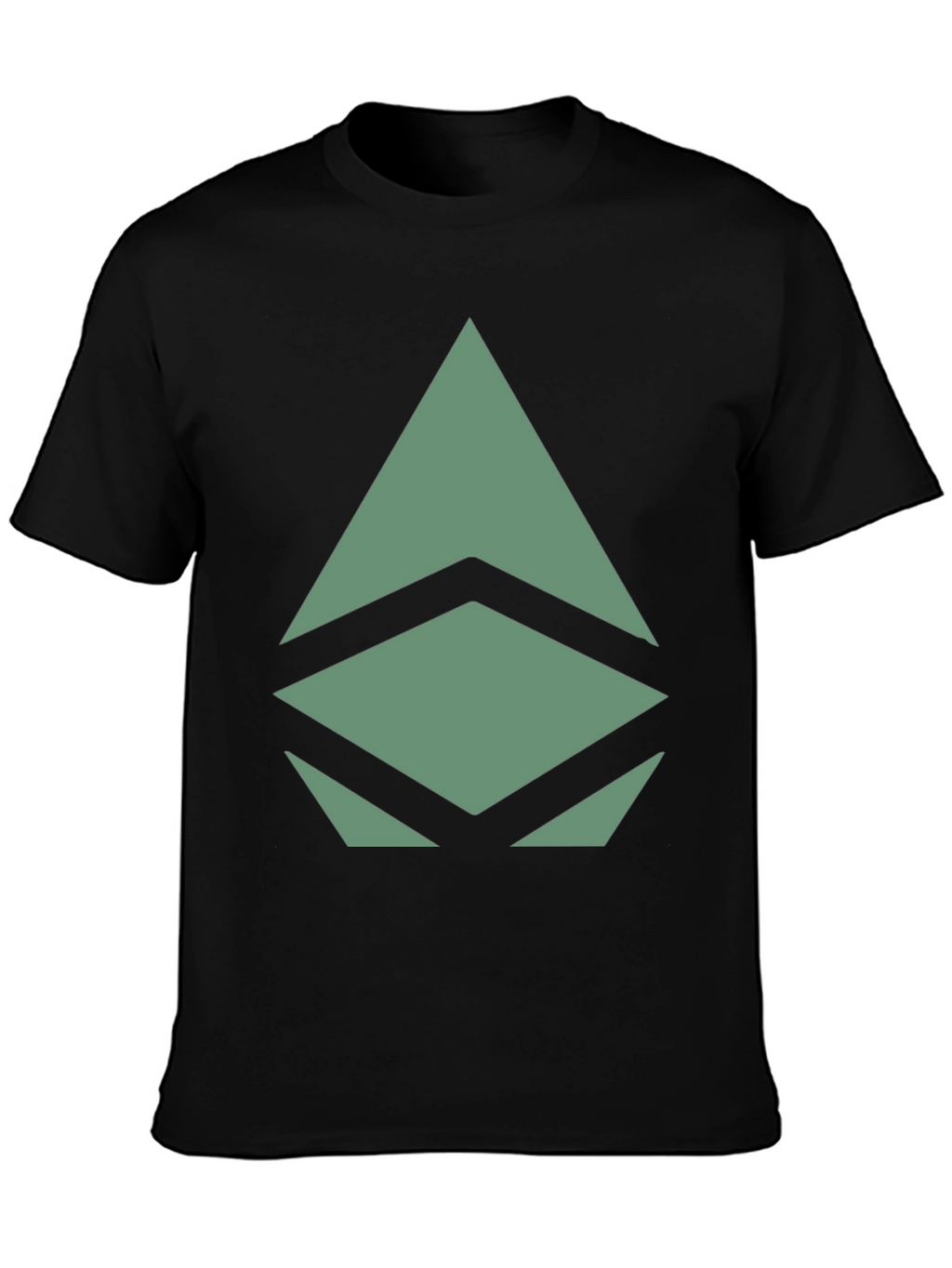 Geometric Graphic Print Tee - Modern Style