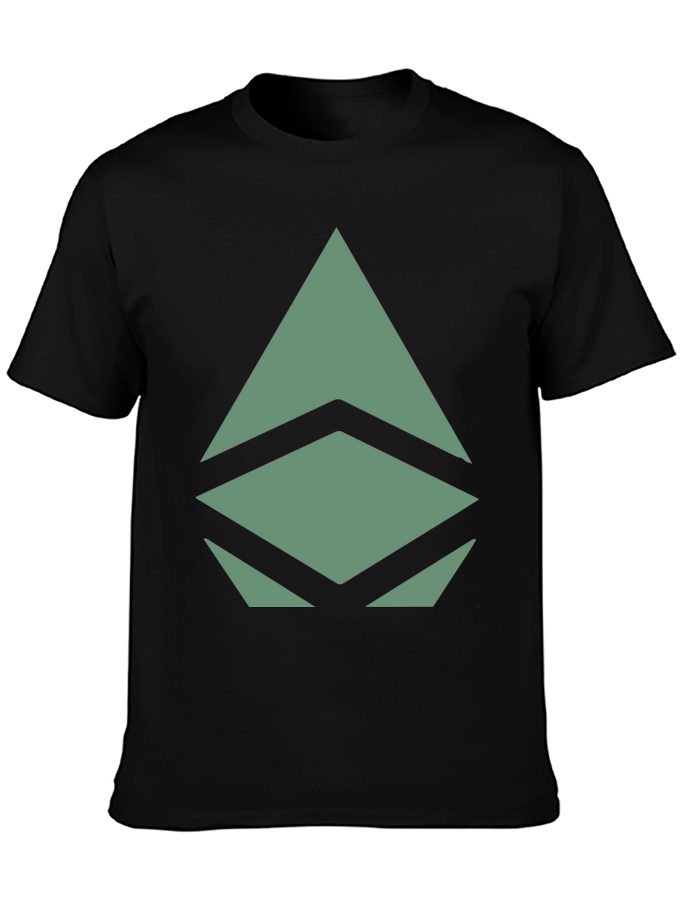 Geometric Graphic Print Tee - Modern Style
