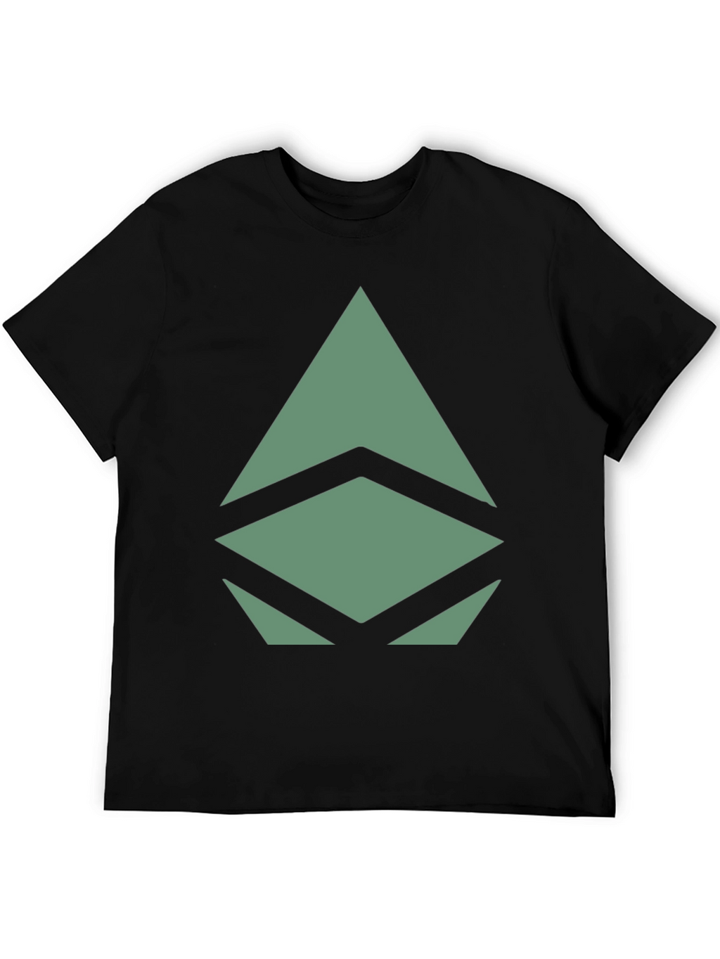 Geometric Graphic Print Tee - Modern Style