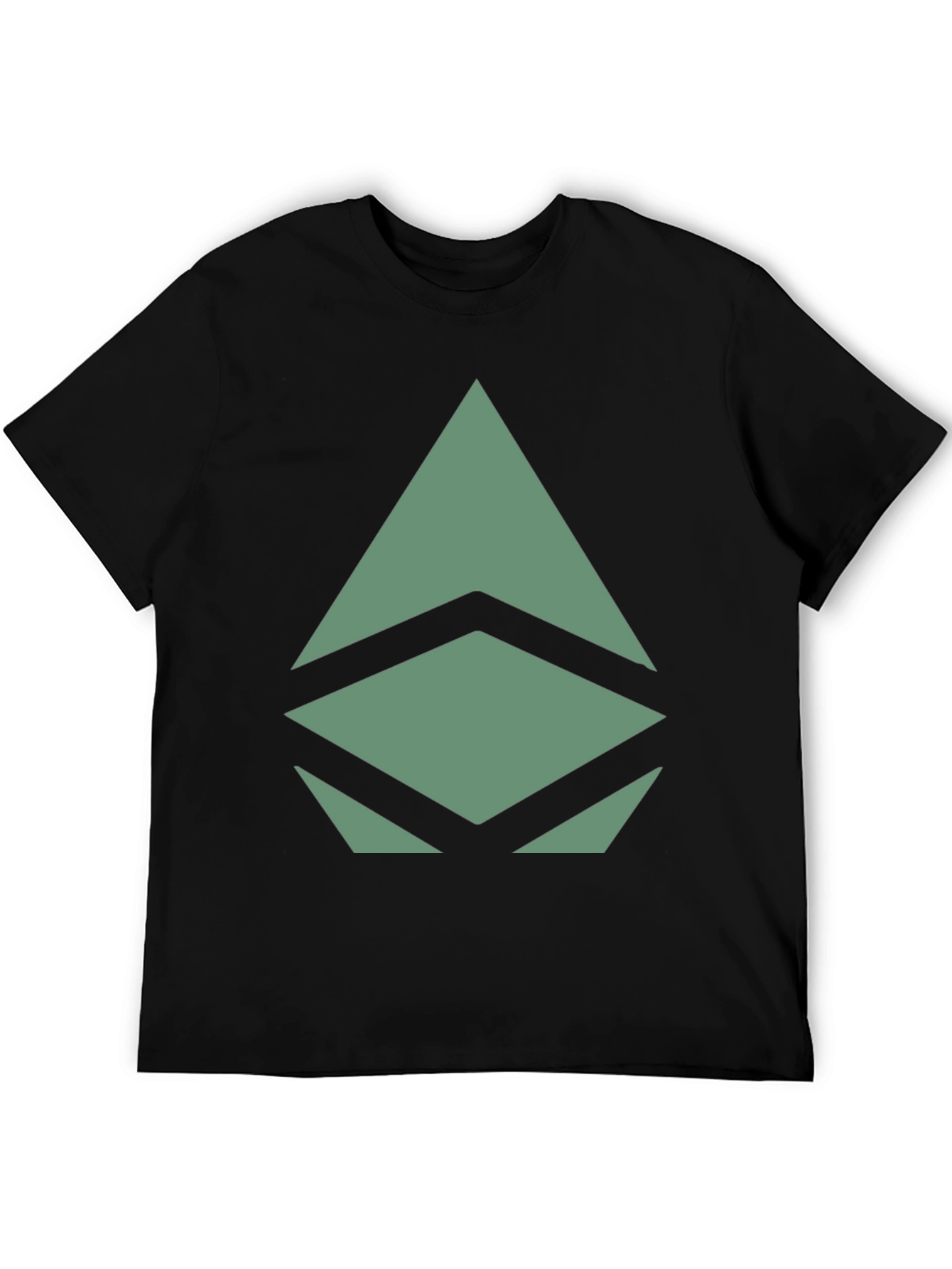 Geometric Graphic Print Tee - Modern Style