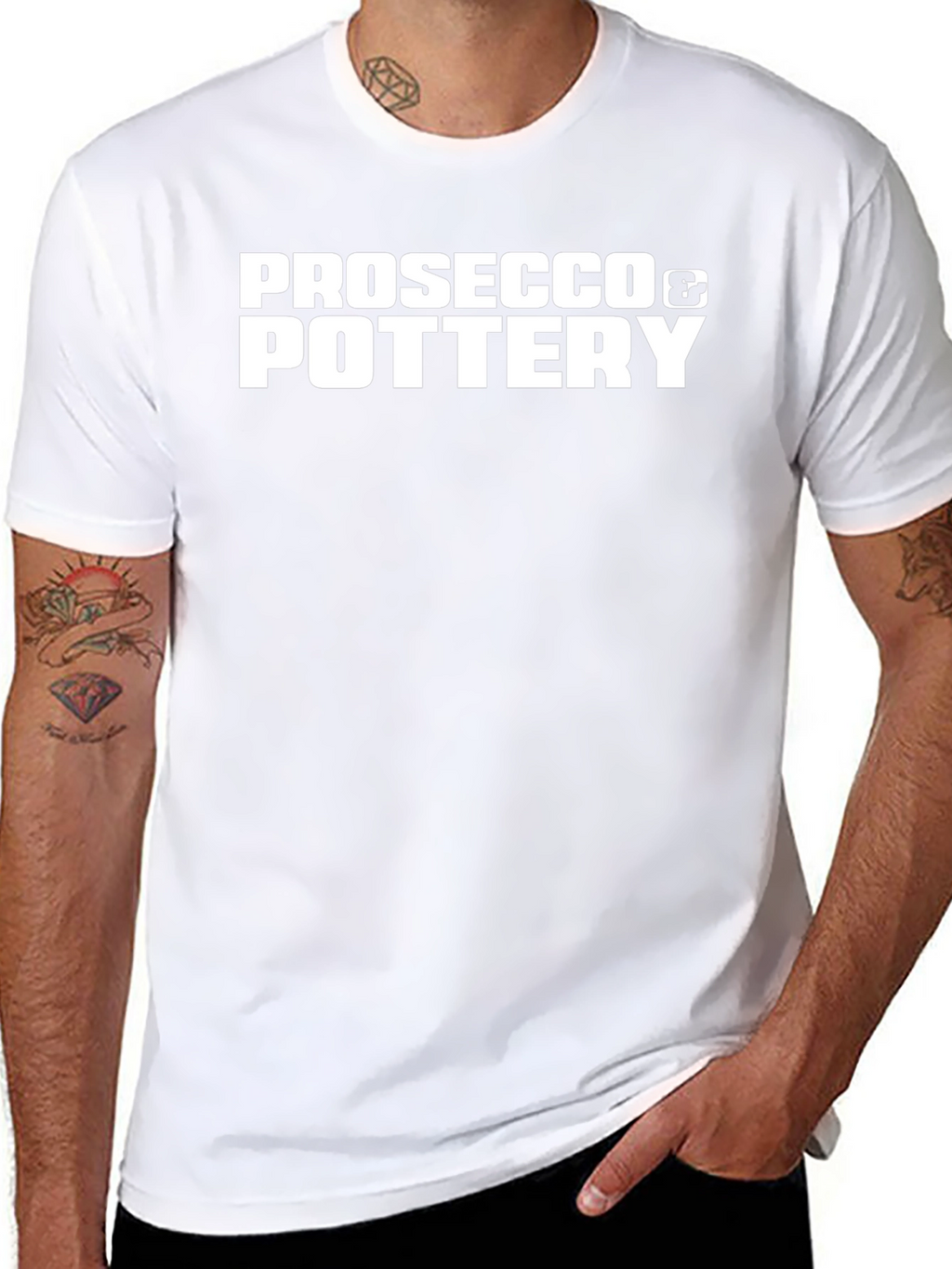 Prosecco & Pottery Black T-Shirt