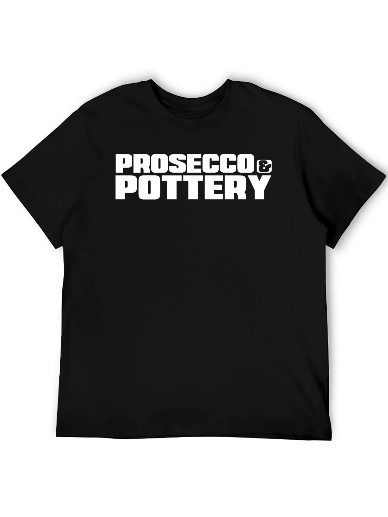 Prosecco & Pottery Black T-Shirt