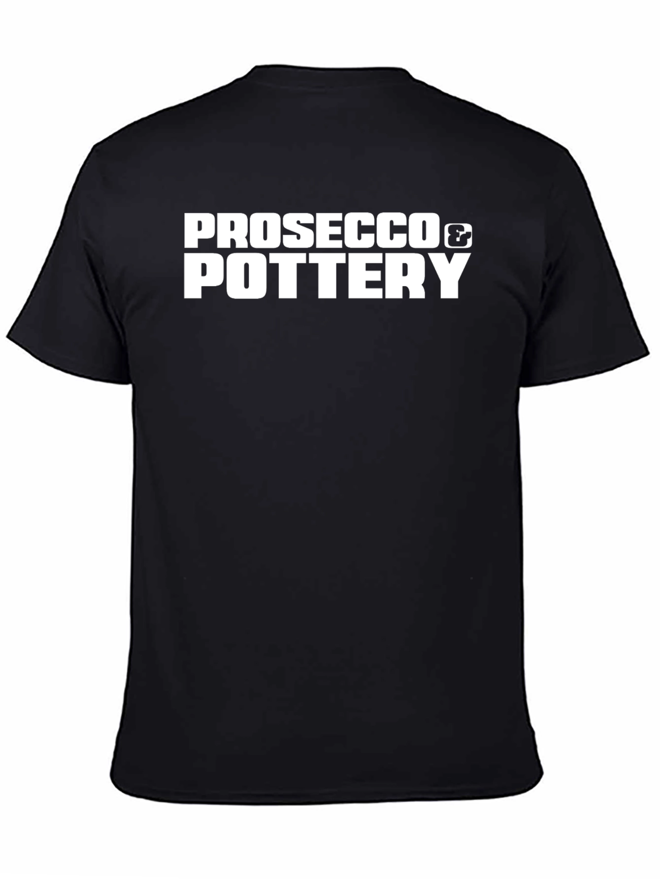 Prosecco & Pottery Black T-Shirt