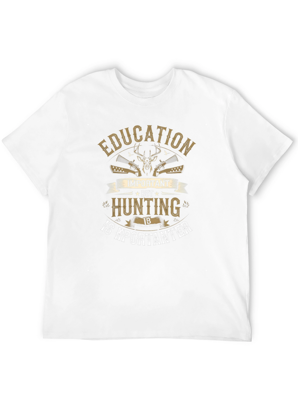 Hunting is Importanter Mens Black T-Shirt