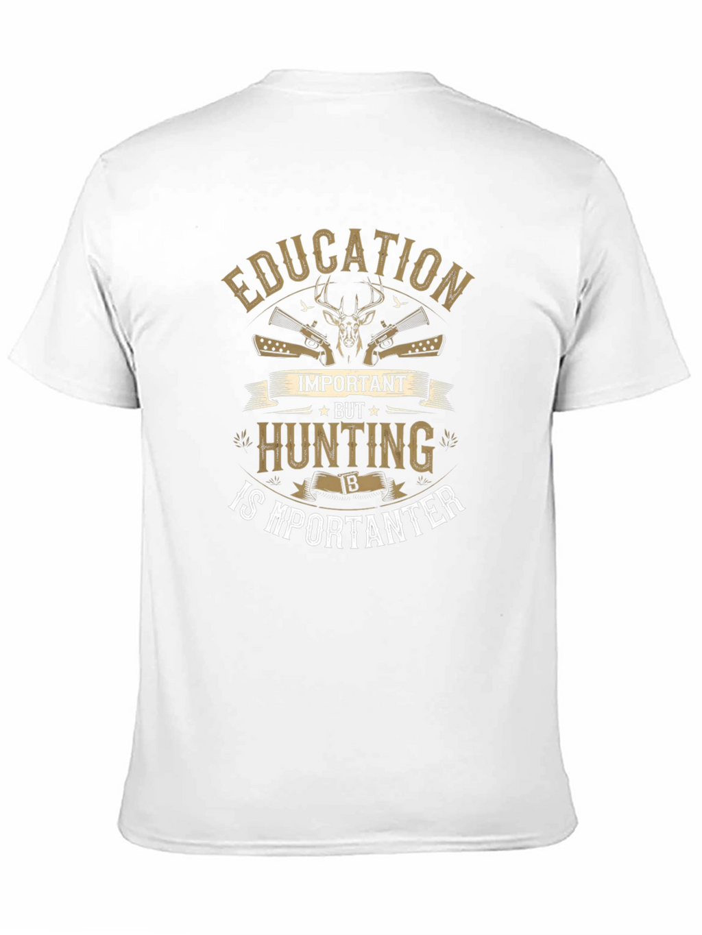Hunting is Importanter Mens Black T-Shirt