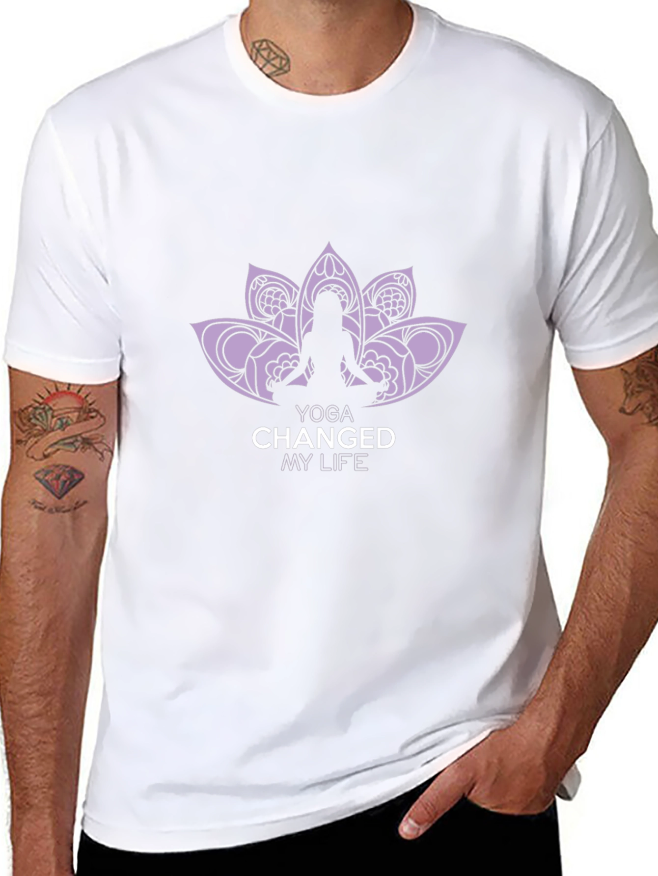 Yoga Changed My Life Black Graphic Tee