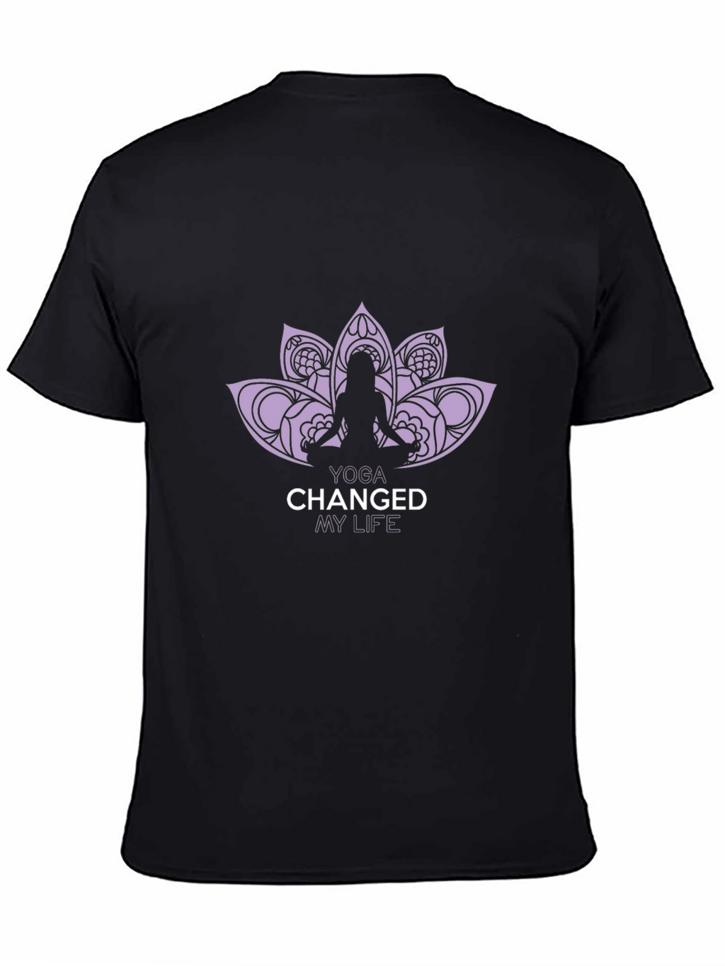 Yoga Changed My Life Black Graphic Tee