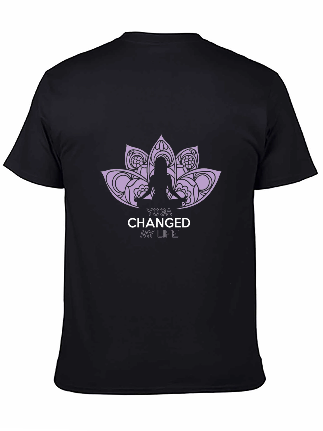 Yoga Changed My Life Black Graphic Tee