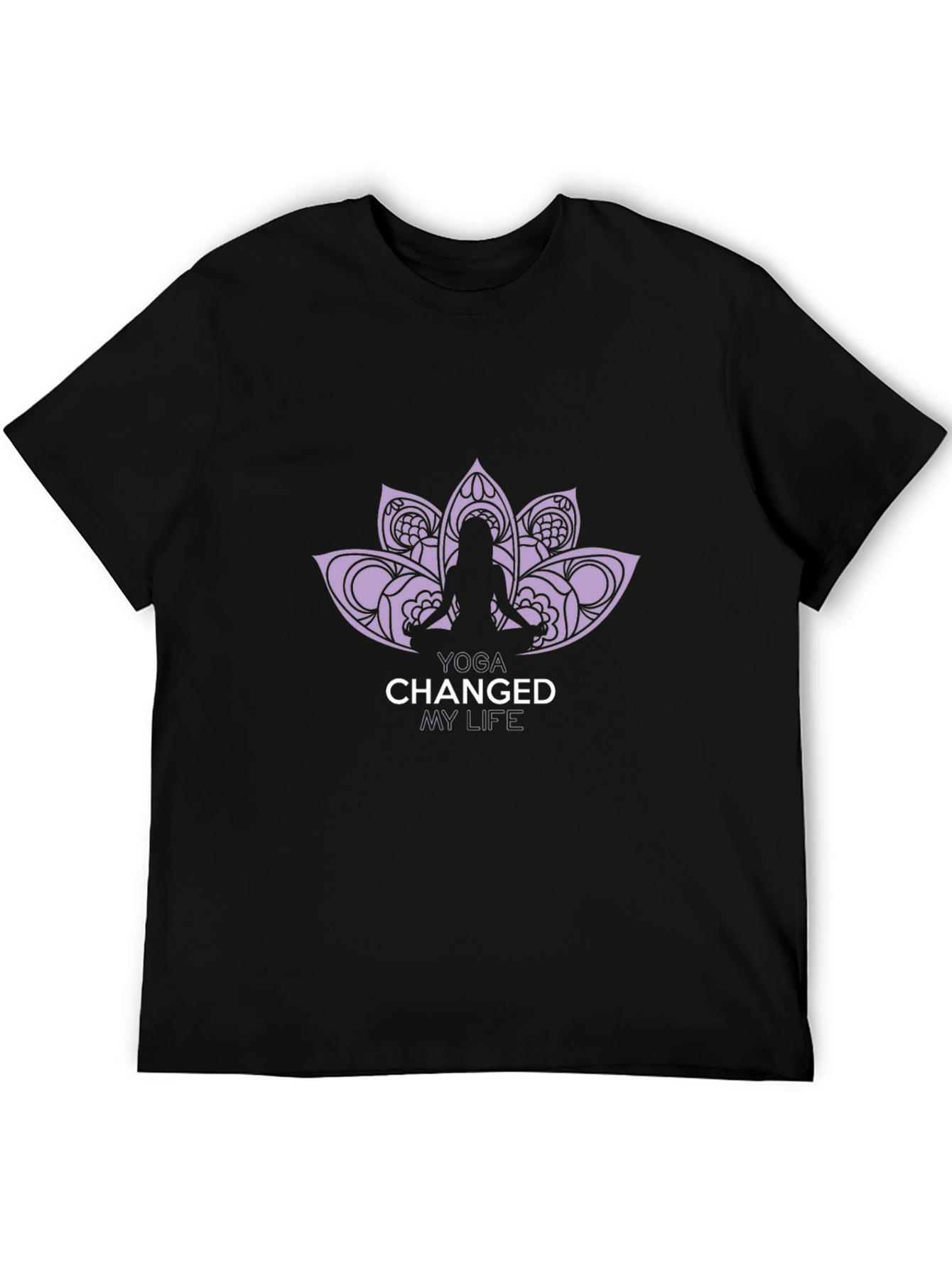 Yoga Changed My Life Black Graphic Tee