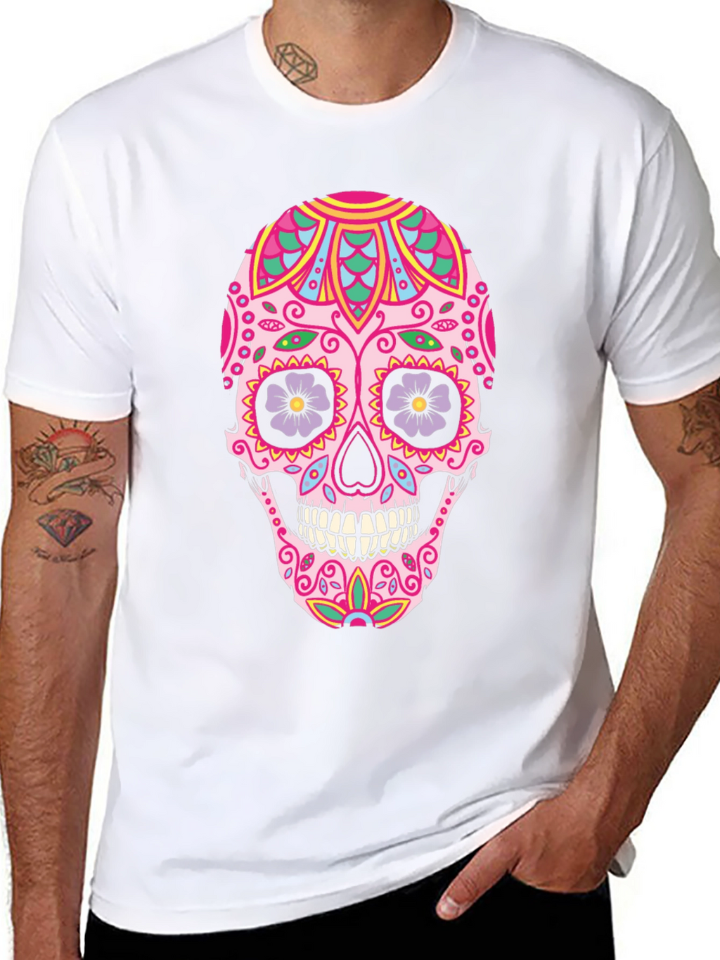 Sugar Skull Graphic Tee - Day of the Dead
