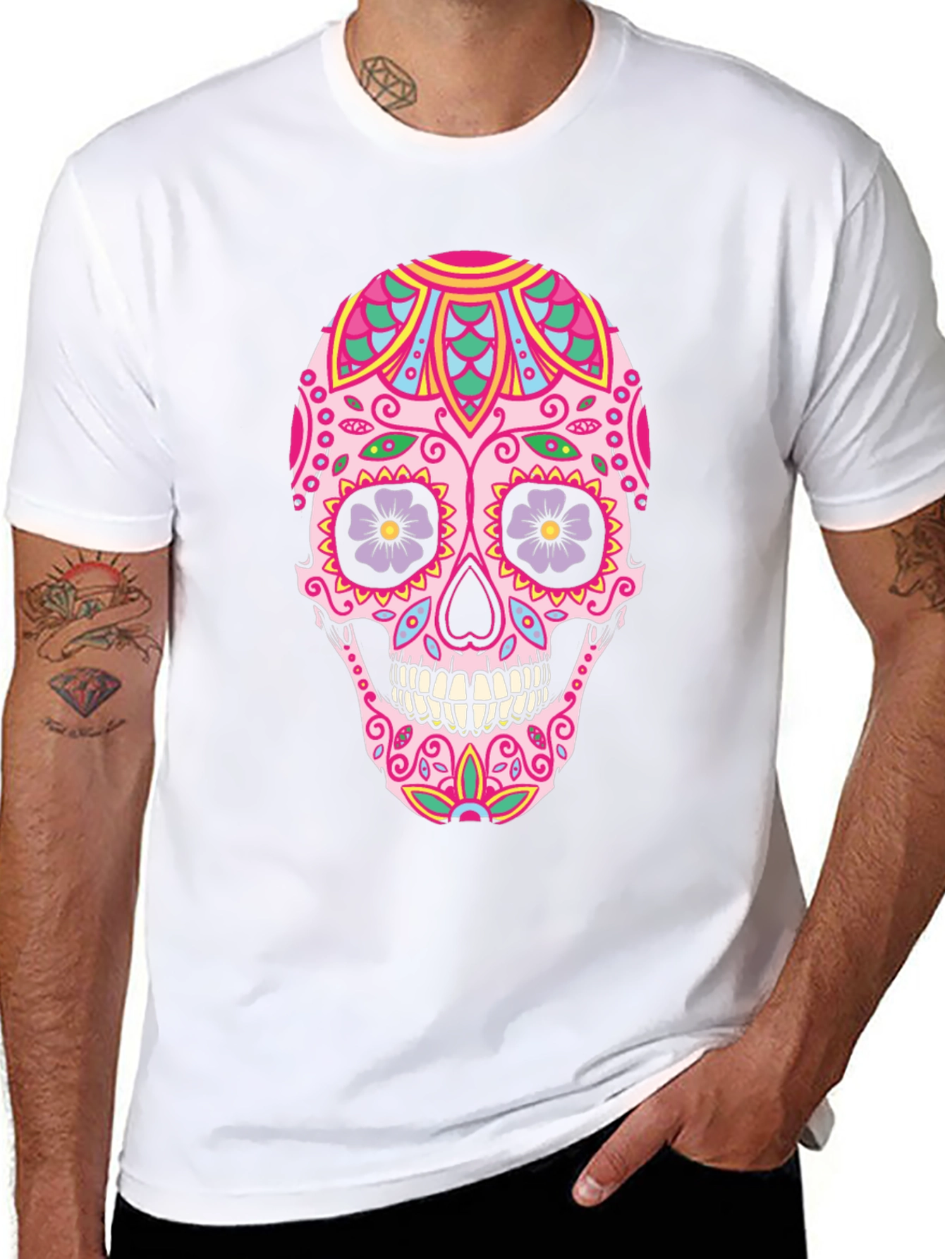 Sugar Skull Graphic Tee - Day of the Dead