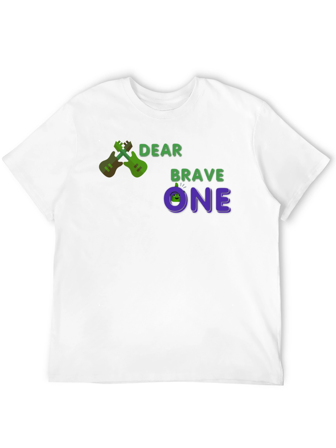 Dear Brave One T-Shirt - Guitar Design