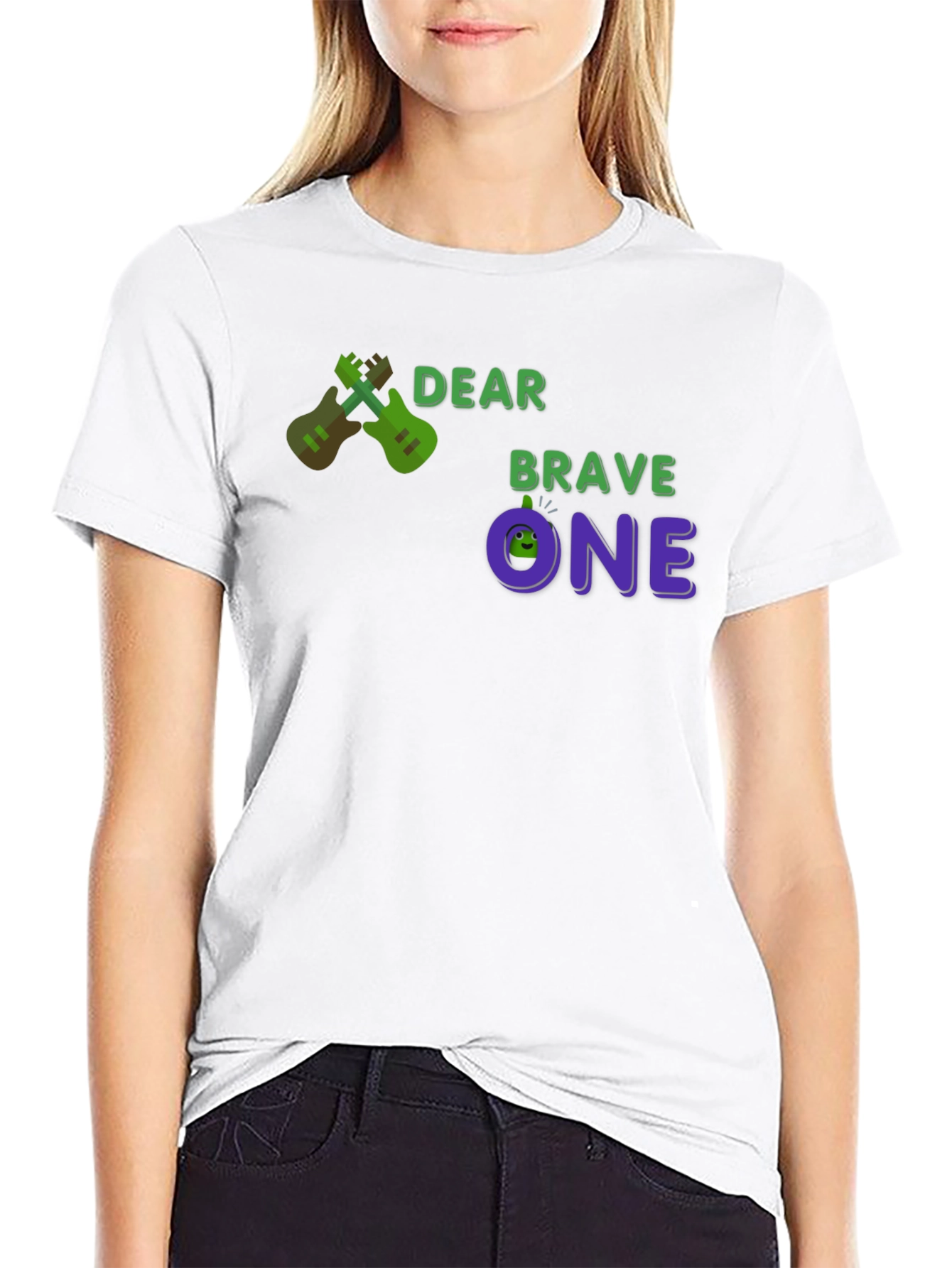 Dear Brave One T-Shirt - Guitar Design